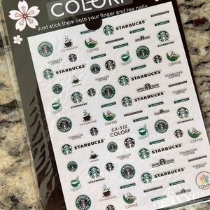 STARBUCKS NAIL STICKERS